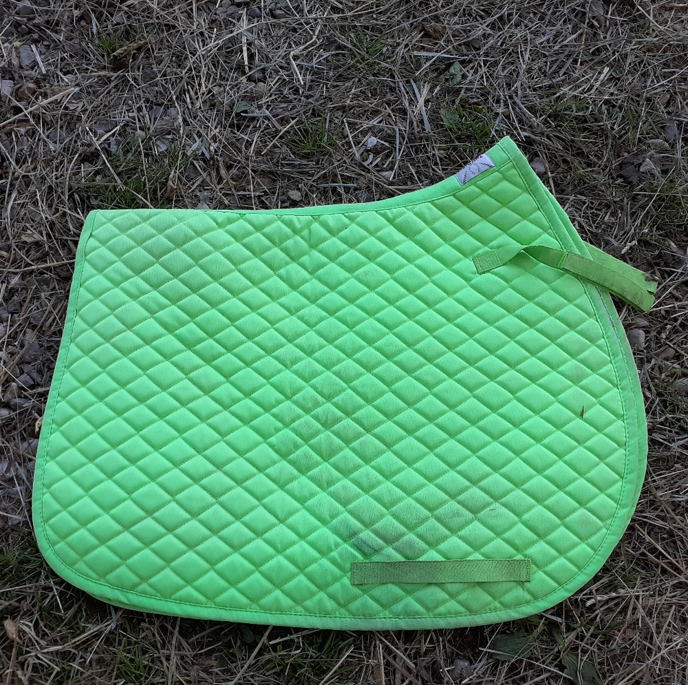 Neon Green AP Saddle Pad